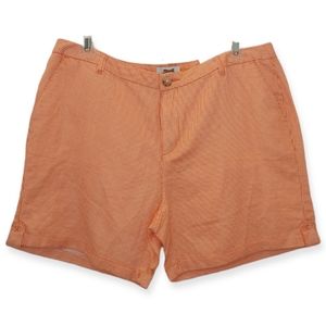 Le Tigre Women's Size 10 Shorts Chino Coral White Stripe NWT